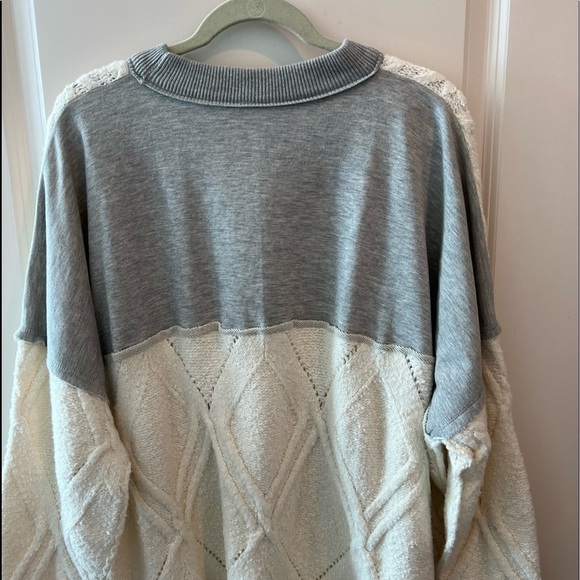 Free People Olympia Women's Long Sleeve Tunic Mini Dress Ivory - Picture 11 of 16